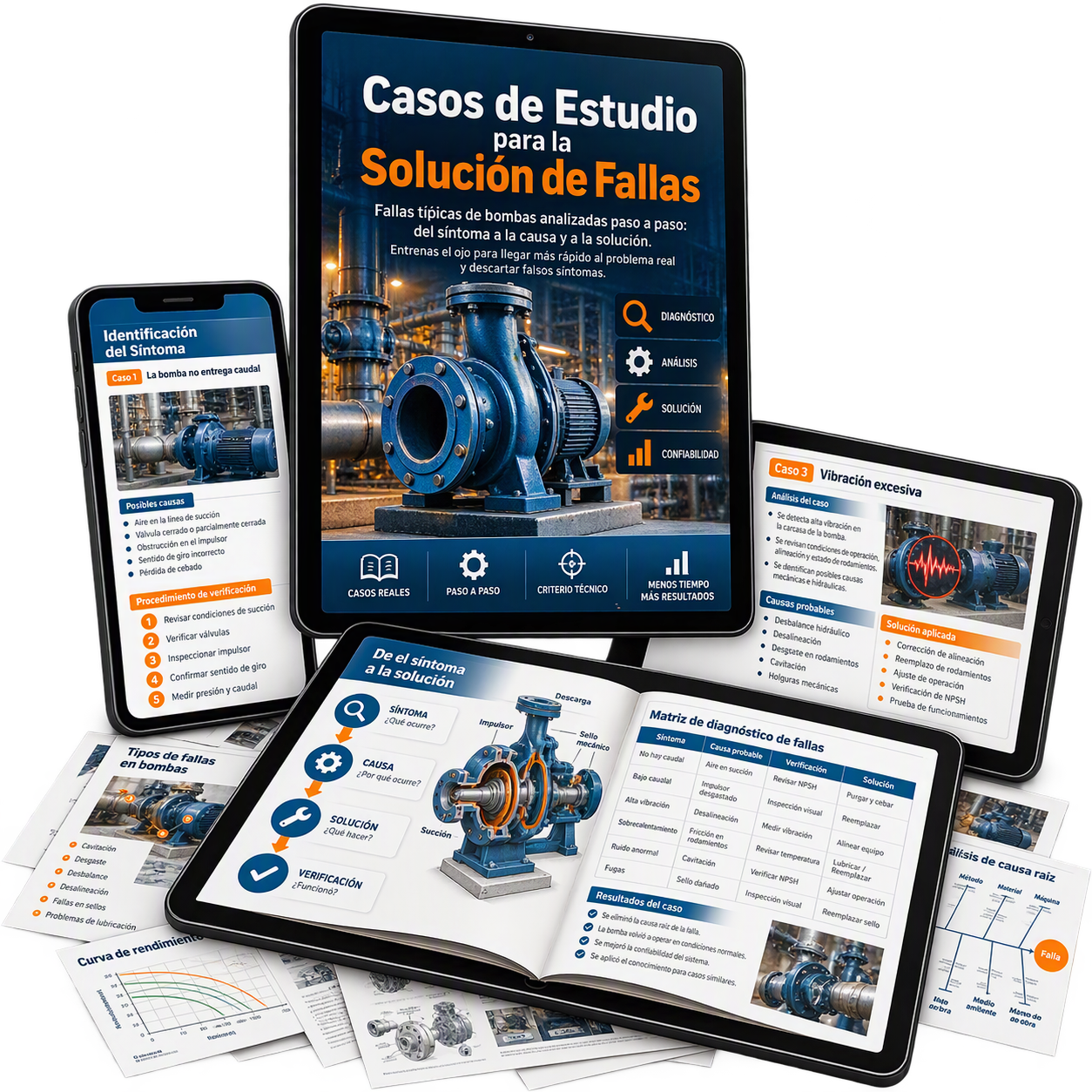Casos de estudio de fallas en bombas